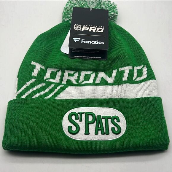 Toronto St. Pats Fanatics Authentic Pro Alternate Logo‎ Knit Pom Hat beanie NWT - Picture 1 of 5